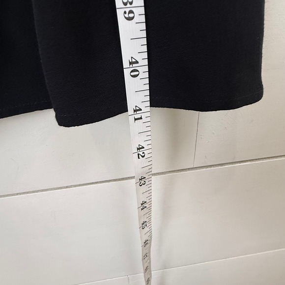 Eileen Fisher Black Tencel Viscose Wrap Midi Dress Short Sleeve WOMEN 4 - Picture 8 of 8